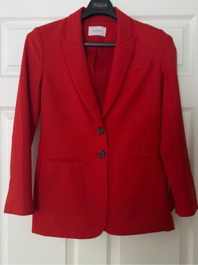 Argent red tailored 2 button Blazer size 6